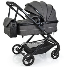 Коляска детская M 3895-11, универсальная, серая